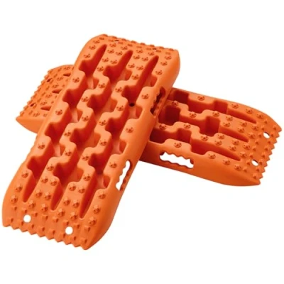 Image de VEVOR 2 stuks tractieborden tractietape PP modder sneeuw zand kort oranje