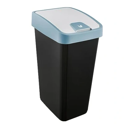 Image de keeeper Poubelle Premium avec Couvercle Basculant, Soft Touch, 45 L, Magne, Nordic Blue