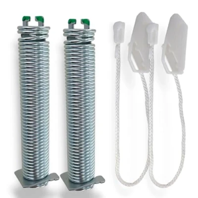 Image de DL pro 2x ressort de charnière porte avec câble pour Bosch Siemens 00754870 754870 kit réparation code couleur vert SilencePlus SuperSilence Active Water Eco lave vaisselle