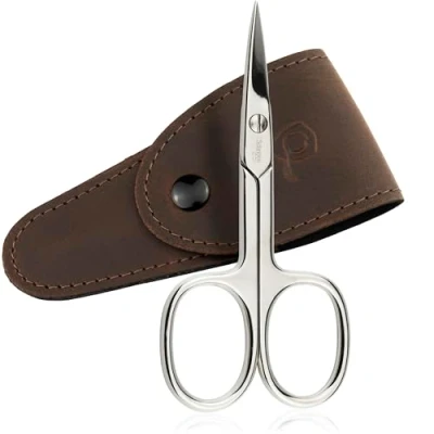 Image de marQus ciseaux à ongles de Solingen, lame droite avec étui pour une coupe précise des ongles, adaptés comme ou les pieds