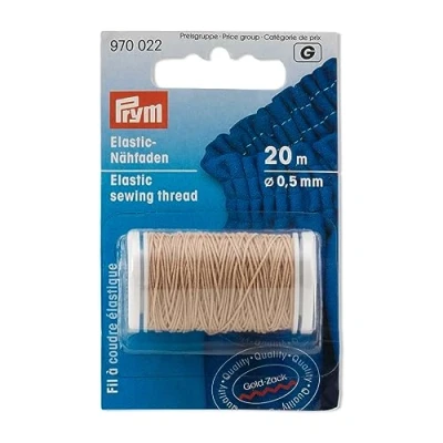 Image de Prym élastique Coudre Sable de Couleur (0,5 mm, 20 m) Fil 1 unité