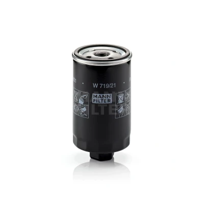 Image de MANN FILTER W 719/21 Filtre à huile 3/4 16 UNF avec un clapet de non retour vissé VOLKSWAGEN: Corrado, GOLF 2, Passat B3/B4 Berline