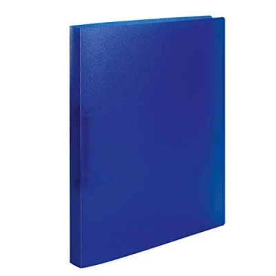 Image de HERMA Classeurs á 2 anneaux A4 Translucide Bleu foncé, dos de 25 mm, Classeur souple en plastique, Avec compresseur