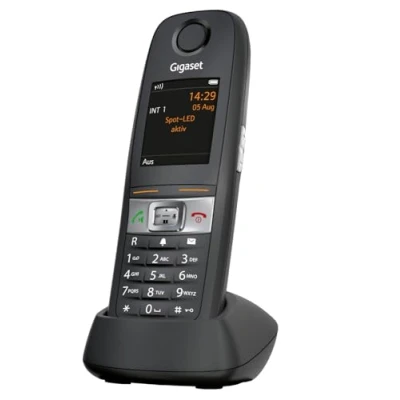 Image de Gigaset E630HX Téléphone sans fil DECT Étanche (avec IP65) Protégé contre la poussière Résistant aux chocs Noir [Produit d&#039;import] [Version Allemande]