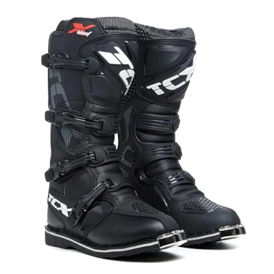 Image de TCX X Blast Bottes de Motocross, d&#039;Enduro et Tout Terrain pour Hommes, avec Tige en Microfibre Semelle Goodyear, Noir, 42 EU