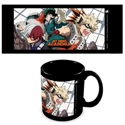 Image de Pyramid International Mug My Hero Academia 325 ml Tasse à café en céramique noire dans une boîte cadeau Produit officiel