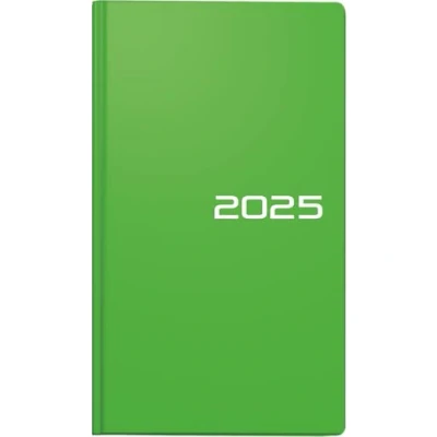 Image de BRUNNEN Agenda de poche modèle 756 (2025), 2 pages = 1 semaine, format A6, 144 pages, couverture en balacron, vert clair