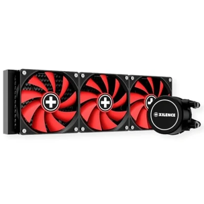 Image de Xilence LQ360 Watercooling AiO AMD et Intel 360mm, AM5/AM4, LGA 1700/2066/2011/1151/1150/1155/1156/1200, 400W TDP, 3x ventilateurs PWM 120mm, pour PC Gaming/Streaming/Rendering, noir