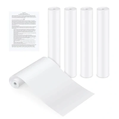 Image de 5 Rouleaux Papier Thermique A4, Imprimante pour Impression de Documents, Pages Web et Photos, A4 Séchage Rapide, Sans BPA