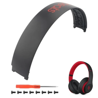 Image de Kit de réparation bandeau Studio 3 compatible avec 3.0/Studio 2.0 sans fil (B0500 B0501) (Studio3 noir rouge)