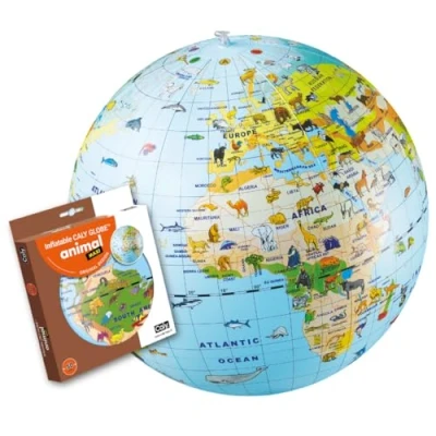 Image de CALY Inflatable globe &quot;Animals&quot; 50cm 049B