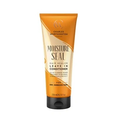 Image de Charles Worthington Moisture Seal Hair Healer Après shampoing sans rinçage pour cheveux secs et frisés, traitement plus lisses, 200 ml
