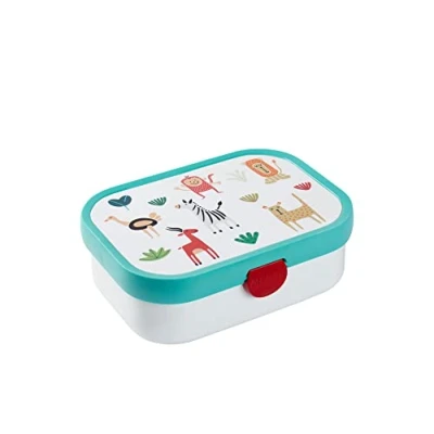 Image de Mepal Lunch Box Enfant Boîte à Gouter Compartimentée Fermeture Clip Sans BPA et Compatible au Lave Vaisselle 750 ml Animal Friends