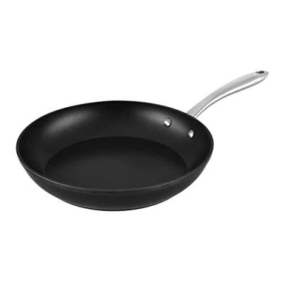 Image de Venga! Poêle à frire de 28 cm, revêtement antiadhésif, va au lave vaisselle, fond turbo induction, four, noir/argent, VG PAN 3020