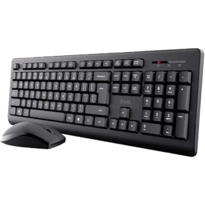 Image de Trust Primo clavier Souris incluse Bureau RF sans fil QWERTY Espagnole Noir Neuf