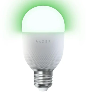 Image de Razer Aether Bulb Ampoule Intelligente LED RGB pour Maison Connectée (Chroma 16.8 Millions de Couleurs, Compatible avec Matter et l&#039;Application
