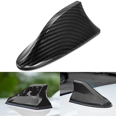 Image de Antenne Voiture Requin pour Renault Kadjar Captur Koleos Talisman Grand Scenic Clio 4 3 2 1 Megane IV, Aileron de Radio FM/AM Base Étanche, Accessoire