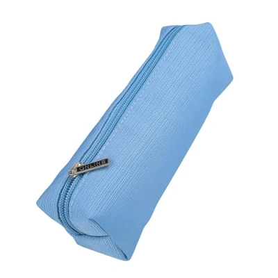 Image de Online Trousse/fourre Tout Premium rétro Bleu I étui à Crayons élégant pour garçons et Filles fourre avec Zip Pratique 1 Compartiment idéal l&#039;école, l&#039;université Le Bureau