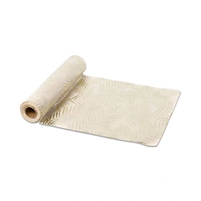 Image de Générique CHEMIN DE TABLE LIN PALMIER DORÉ 28CM X 5M