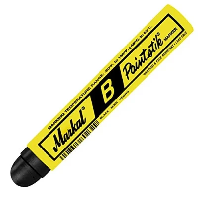 Image de Markal B Paintstiks Lot de 2 marqueurs pour le marquage du métal, bois et caoutchouc Noir