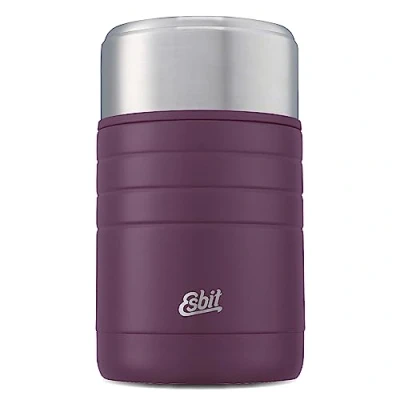 Image de Esbit Récipient thermique Majoris pour repas de maintien au chaud 800 ml en aubergine acier inoxydable chauds et froids