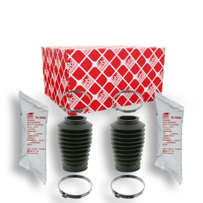Image de FEBI BILSTEIN 14402 Jeu de joints soufflets, direction Caoutchouc Essieu avant gauche, droit avec graisse colliers OPEL: Vectra A CC