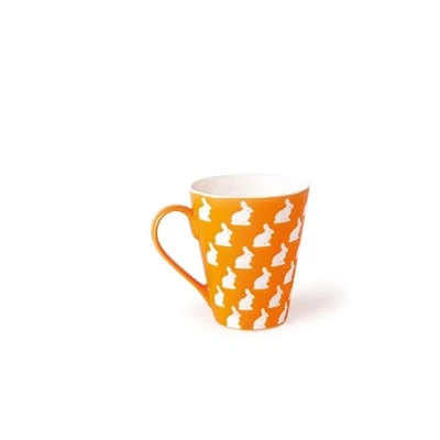 Image de Excelsa Enjoy Mug, Porcelaine, Vert, 10 x 8,5 cm 8.5 Arancione