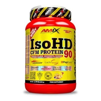 Image de Amix ISOHD 90 CFM Protein Augmente la masse musculaire et aide à récupération, protéine de lactosérum instantanée, sans aspartame, saveur vanille 800 GR