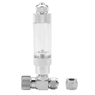 Image de Réservoir De Poissons CO2 Aiguille Clapet Contrôle en Acier Inoxydable Système D&#039;aquarium Régulateur Aquarium Compteur Bulles DIY Générateur Vanne À Aiguille(#4)