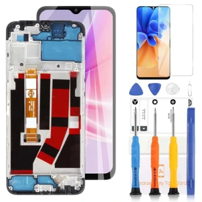 Image de Écran LCD pour Oppo A57 4G Affichage 4G/A57s CPH2387 CPH2385 Tactile Assemblée Remplacement Verre Digitizer avec Outils(Noir Cadre)