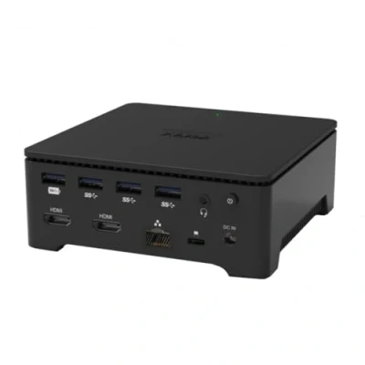 Image de Port Connect Station d&#039;accueil Double écrans 2X 2k USB c 100w pour 8 périphériques Noire
