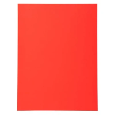 Image de Exacompta Réf. 410012E Carton de 5 paquets 100 chemises rigides Forever® 220 g/m2 100% recyclées et certifiées Ange Bleu dimensions 24 x 32 cm pour format A4 couleur rouge