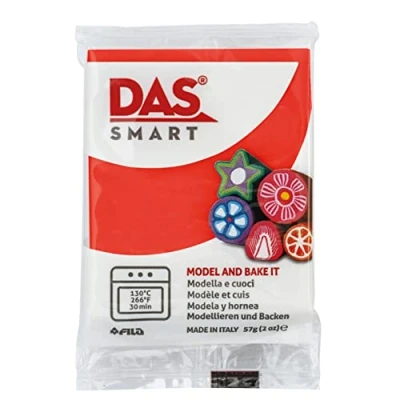 Image de DAS Smart Pâte polymère à cuire au four Pain 57g rouge écarlate