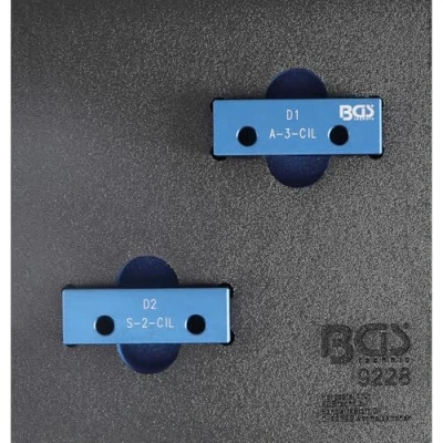 Image de BGS 9228 Insert de servante d&#039;atelier 1/6 : Jeu d’outils verrouillage d&#039;arbre à came pour Lancia 2.0 VIS 4 cylindre