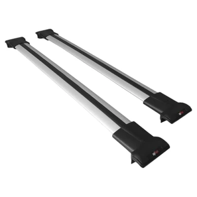 Image de Apline Compatible avec Audi A4 Avant (B7) 2005 2007 Barres de Toit Fly Modèle Railing Porte Bagages Voiture Gris
