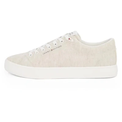 Image de Tommy Hilfiger VULC CORE Chambray Baskets basses, Homme, Taille: 46, Ecru Lin