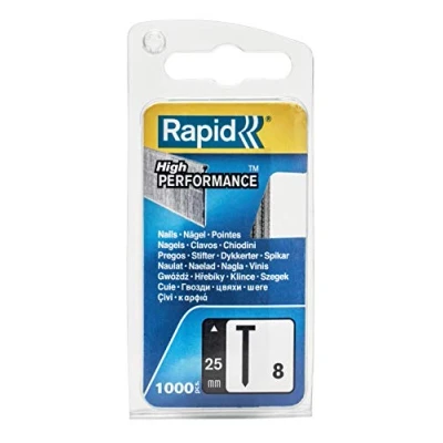 Image de Clous galvanisés RAPID N8/25 mm Fil fin Pack de 200
