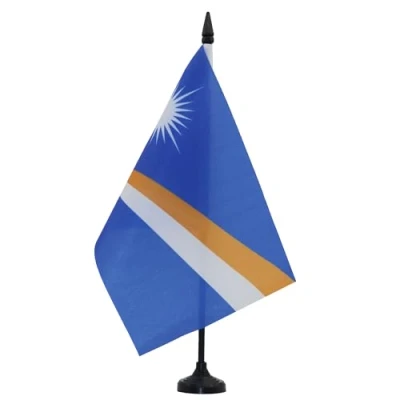 Image de Drapeau DE table Iles Marshall 21x14cm PETIT Drapeaux BUREAU marshallais 14 x 21 cm AZ FLAG