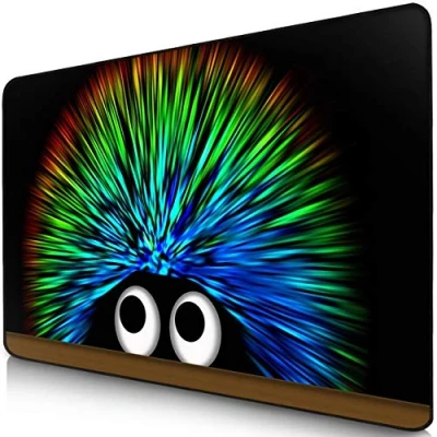 Image de Sidorenko Tapis de Souris 280 x 200 2mm Mouse Pad Surface spéciale améliore la Vitesse et précision I Base en Caoutchouc Antidérapant Noir