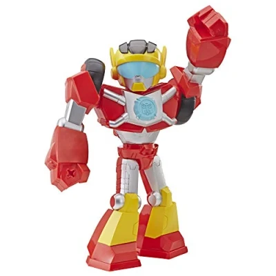 Image de Transformers Playskool Heroes Rescue Bots Academy Mega Mighties Hot Shot Figurine Robot à Collectionner 25,4 cm