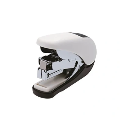 Image de PLUS Japan Agrafeuse à plat Mini avec assistance de force ST 010V jusqu&#039;à 20 feuilles, blanc, agrafes n 10