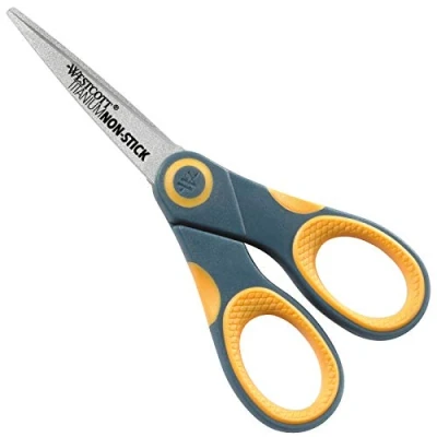 Image de Westcott E 33650 00 Ciseaux Titanium Non Stick Gris/Jaune