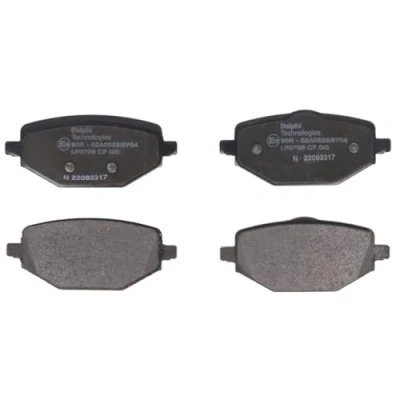 Image de DELPHI LP3708 Jeu de plaquettes frein non préparé pour indicateur d&#039;usure avec tôle anti bruit sans accessoires RENAULT: Megane 4, Captur II