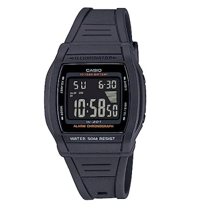 Image de Casio Digital Watch Unisex Montre à affichage digital, Taille: One Size, Black