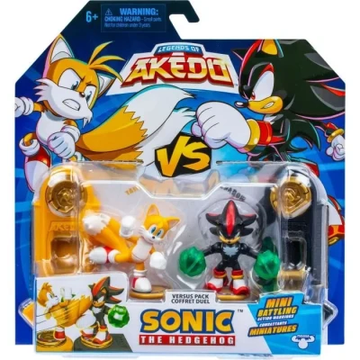 Image de Akedo Légendes Sonic The Hedgehog Combattants Miniatures : Tails vs Shadow, 15439, Multicolore