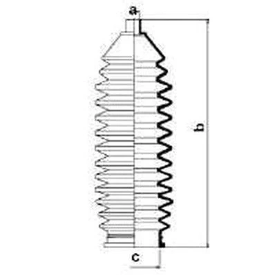 Image de SPIDAN 83961 Soufflet De Direction Caoutchouc pour attaches câbles en acier inoxydable