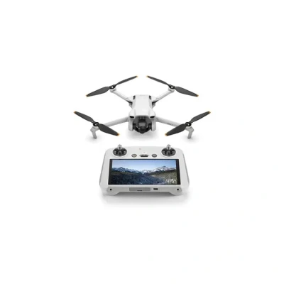 Image de DJI Mini 3 (DJI RC) Drone Caméra Léger avec Nacelle Mécanique à Axes, Vidéo 4K HDR, Temps de Vol 38 Minutes, Transmission jusqu’à 10 km, Prise Vue Verticale, Retour Intégré, C0