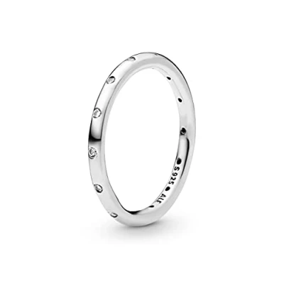 Image de Pandora Timeless Bague Anneau scintillant simple en argent avec zircones cubiques, taille 50