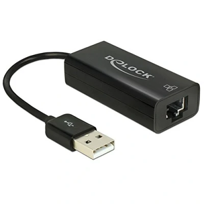 Image de Adaptateur réseau USB 2.0 DELOCK LAN 10 100 Mb s Fonction duplex intégral Auto uplink