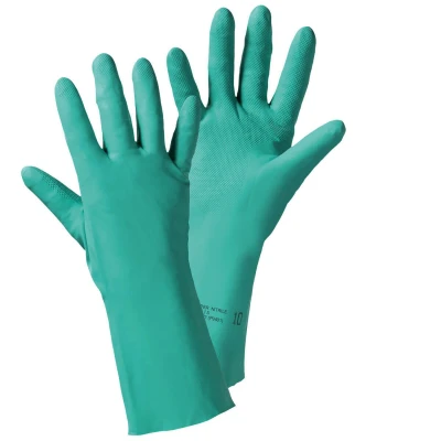 Image de L+D 1463 9 Gants en caoutchouc vert Nitrile